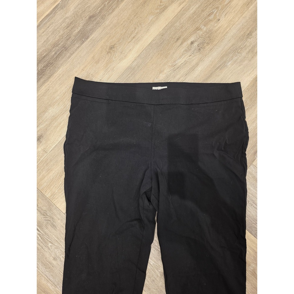 Ava & Viv Womens Black Pull On Ankle Pants Stretch Trousers 3X - Picture 2 of 9